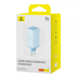 Baseus Laddare GaN6 Pro Fast Charger 100W Galaxy Blue