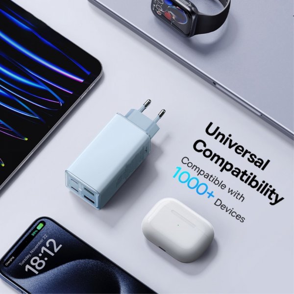 Baseus Laddare GaN6 Pro Fast Charger 100W Galaxy Blue