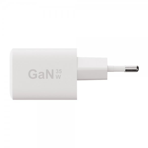 X2O Laddare med Kabel 1.2m 35W USB-C/USB-A GaN Vit