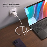 Fixed Laddare Mini PD 65W GaN Vit