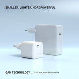 Fixed Laddare Mini PD 65W GaN Vit