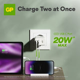 GP Laddare PD 20W USB-A + USB-C
