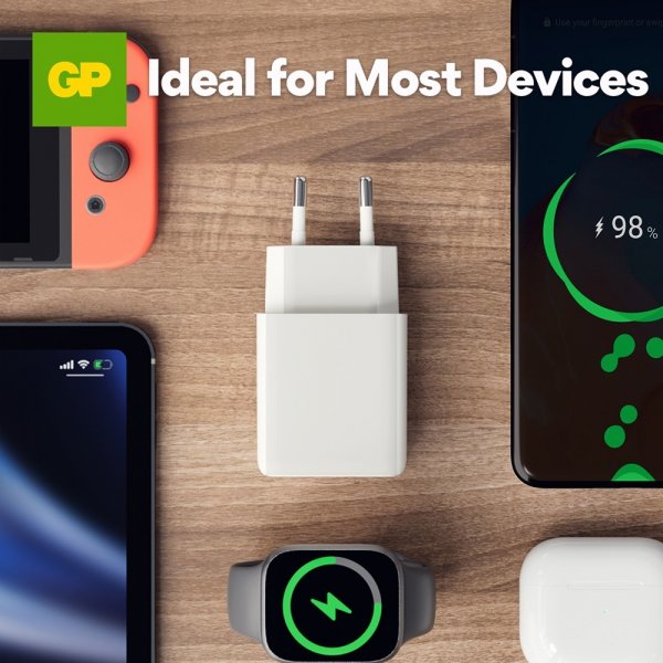 GP Laddare PD 20W USB-A + USB-C