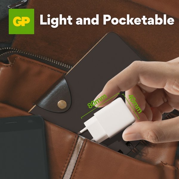 GP Laddare PD 20W USB-A + USB-C