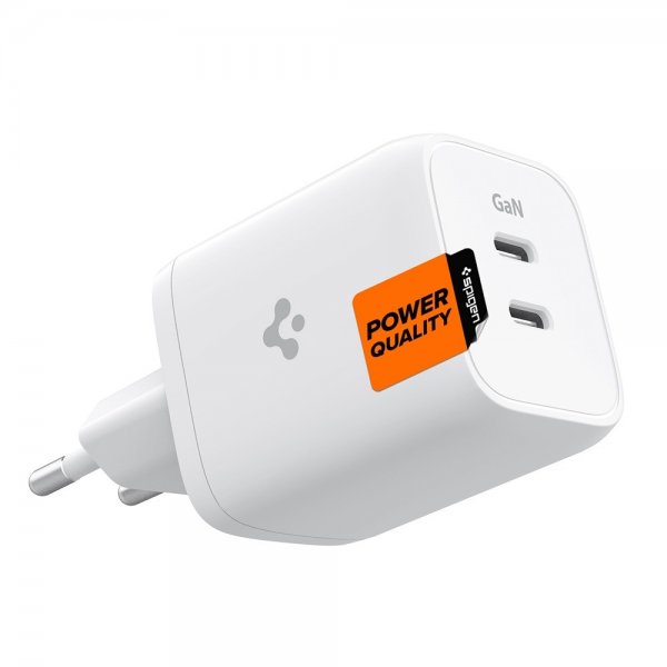 Spigen Laddare PowerArc ArcStation Pro GaN Dual Port 65W Vit