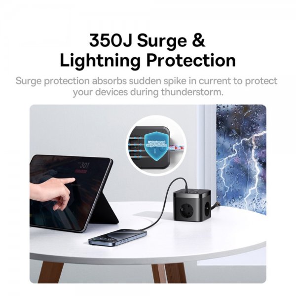 Baseus Laddare PowerCombo Cube PowerStrip 30W