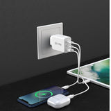 Celly Laddare TC3GAN65W 2xUSB-C/USB-A GaN 65W Vit
