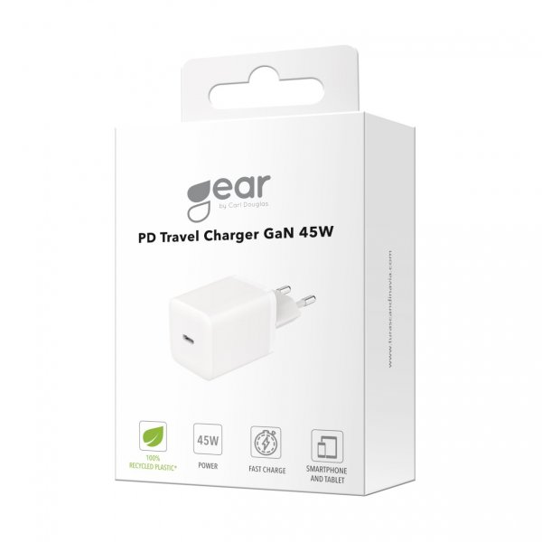 Gear Laddare USB-C PD GaN 45W Vit