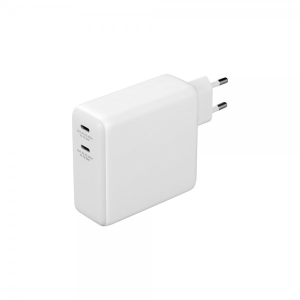 Deltaco Väggladdare med inbyggd Powerbank USB-C GaN 60W 9600 mAh