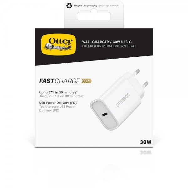 Otterbox Laddare Wall Charger 30W USB-C Vit