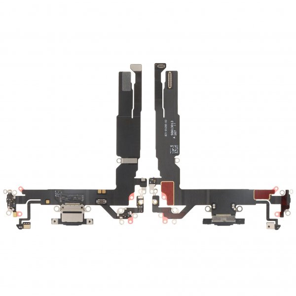 Laddkontakt med Flexkabel för iPhone 17 - Svart