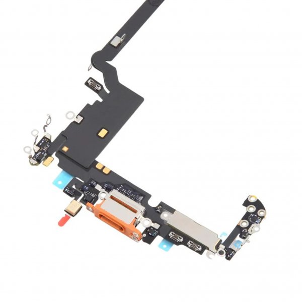 Laddkontakt med Flexkabel för iPhone 17 Pro Max - Orange