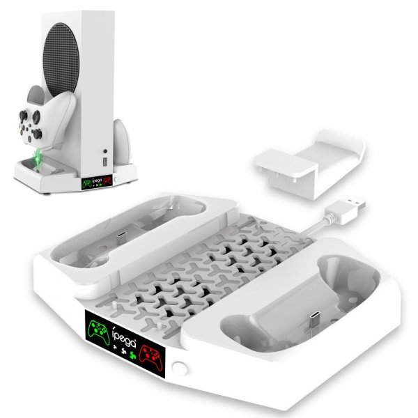 Ipega Laddningshub med fläkt för Xbox Series S och 2 Kontroller
