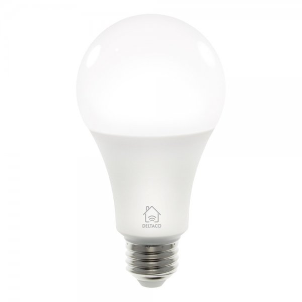 Deltaco Smart Home LED-lampa E27 WiFi 9W