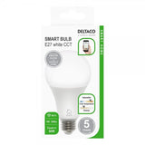 Deltaco Smart Home LED-lampa E27 WiFi 9W