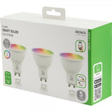 Deltaco Smart Home LED-lampa GU10 WiFi 5W RGB 3-pack