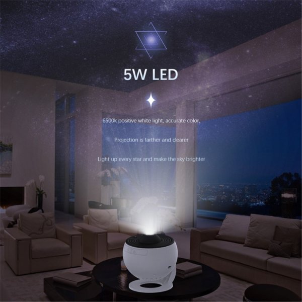 Beline MajesticLine LED Projektor Galax Stjärnhimmel Roterande