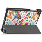Lenovo Tab M8 (4th gen) TB300 Fodral Motiv Färgglada Fjärilar