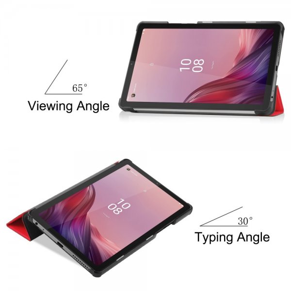 Lenovo Tab M9 TB310 Fodral Trifold Röd