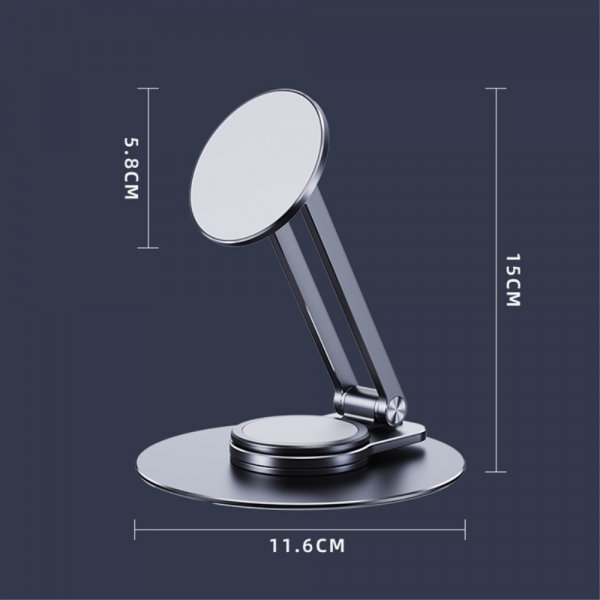 LK-T639 360 Roterbar Magnetisk Telefonhållare Svart