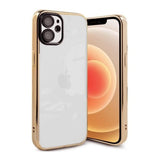 iPhone 11 Skal Glitter Transparent Stöttåligt Guld