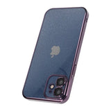iPhone 11 Skal Glitter Transparent Stöttåligt Lila