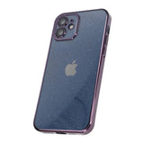 iPhone 11 Skal Glitter Transparent Stöttåligt Lila