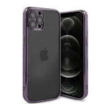 iPhone 12 Pro Skal Glitter Transparent Stöttåligt Lila