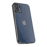 iPhone 12 Skal Glitter Transparent Stöttåligt Svart