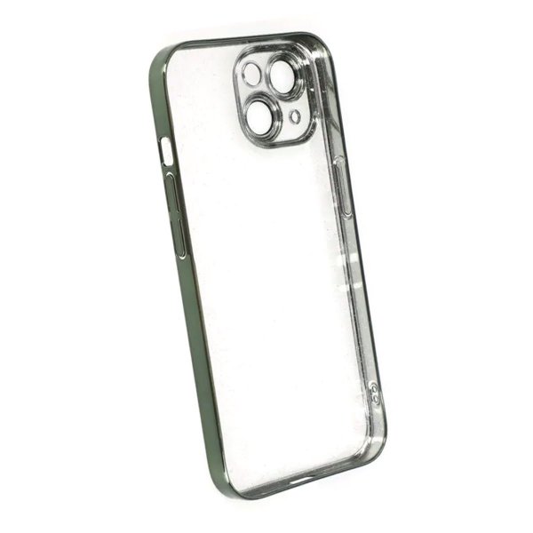 iPhone 14 Skal Glitter Transparent Stöttåligt Grön