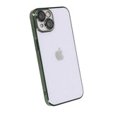 iPhone 14 Skal Glitter Transparent Stöttåligt Grön