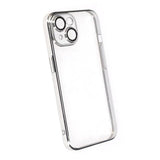 iPhone 14 Skal Glitter Transparent Stöttåligt Silver
