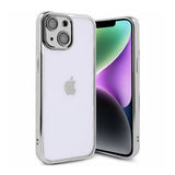iPhone 14 Skal Glitter Transparent Stöttåligt Silver