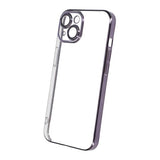 iPhone 15 Skal Glitter Transparent Stöttåligt Lila