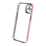 iPhone 15 Skal Glitter Transparent Stöttåligt Rosa
