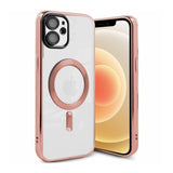iPhone 11 Skal Glitter Transparent MagSafe Rosa
