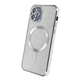 iPhone 11 Skal Glitter Transparent MagSafe Silver