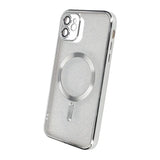 iPhone 11 Skal Glitter Transparent MagSafe Silver