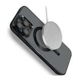 iPhone 12 Pro Max Skal Glitter Transparent MagSafe Svart