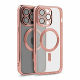 iPhone 12 Pro Skal Glitter Transparent MagSafe Rosa