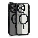 iPhone 12 Pro Skal Glitter Transparent MagSafe Svart