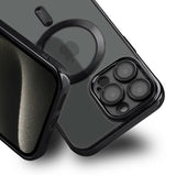 iPhone 15 Pro Max Skal Glitter Transparent MagSafe Svart