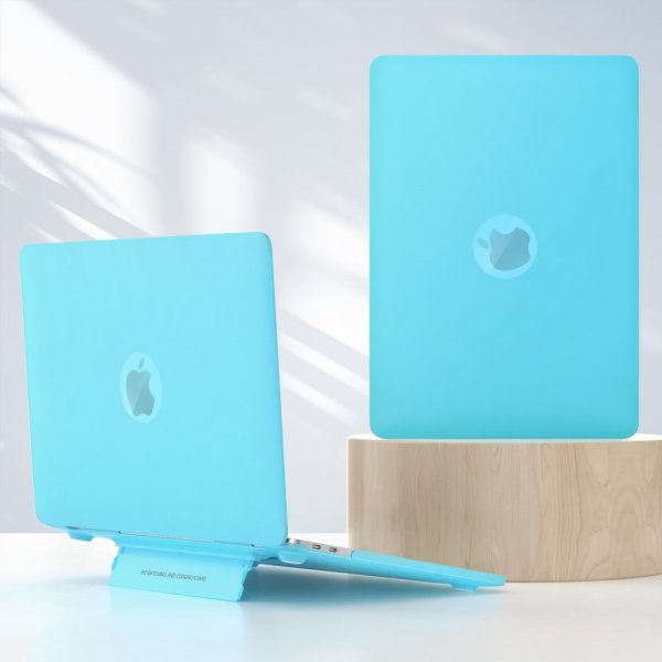 MacBook Air 15 M2 (A2941)/M3 (A3114) Skal Matt Stativfunktion Blå