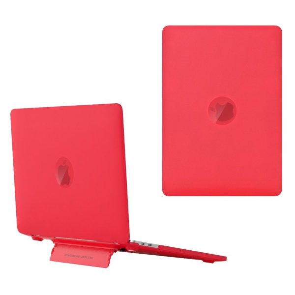 MacBook Air 15 M2 (A2941)/M3 (A3114) Skal Matt Stativfunktion Röd
