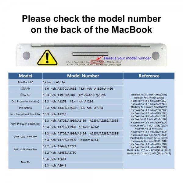 Enkay MacBook Air 15 M2 (A2941) Skal med Tangentbordsskydd Vit