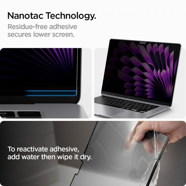Spigen MacBook Air 15 M2 (A2941)/M3 (A3114) Skärmskydd Safe View Privacy