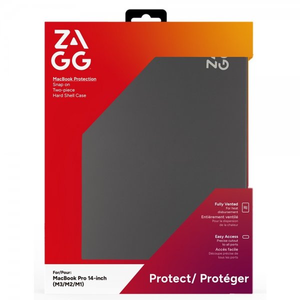 ZAGG MacBook Pro 14 M1 (A2442)/M2 (A2779)/M3 (A2918 A2992) Skal Hardshell Smoke