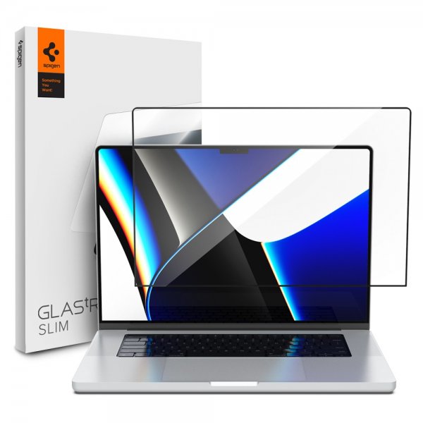 Spigen MacBook Pro 14 M1 (A2442)/M2 (A2779)/M3 (A2918 A2992) Skärmskydd GLAS.tR Slim