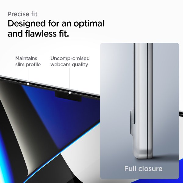 Spigen MacBook Pro 14 M1 (A2442)/M2 (A2779)/M3 (A2918 A2992) Skärmskydd GLAS.tR Slim