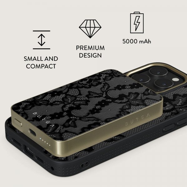Burga Powerbank MagSafe 5000 mAh Magnetic Gold